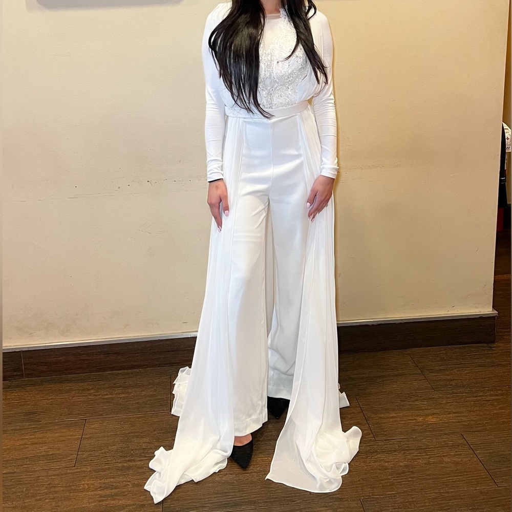 Bridal Jumpsuit: Chiffon Draping